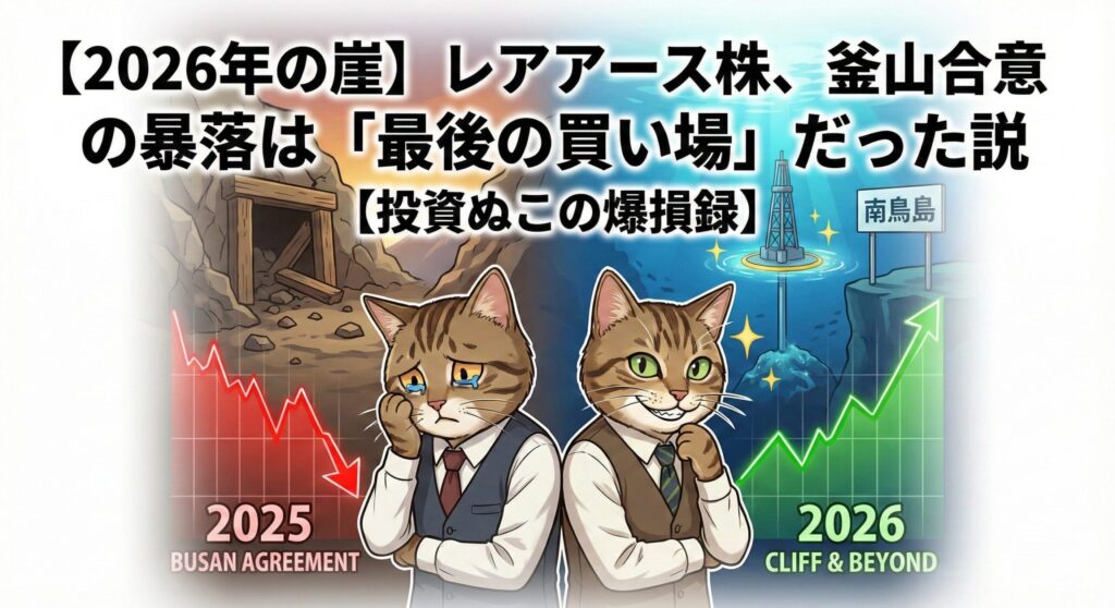 【2026年の崖】レアアース株、釜山合意の暴落は「最後の買い場」だった説